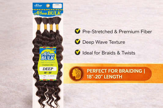 Chade Alitress Bulk Pre-Stretched Braids – DEEP 18–20”