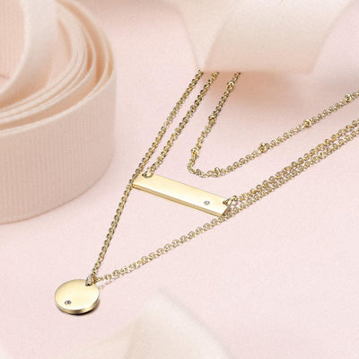 Triple Layer Pendant Necklace