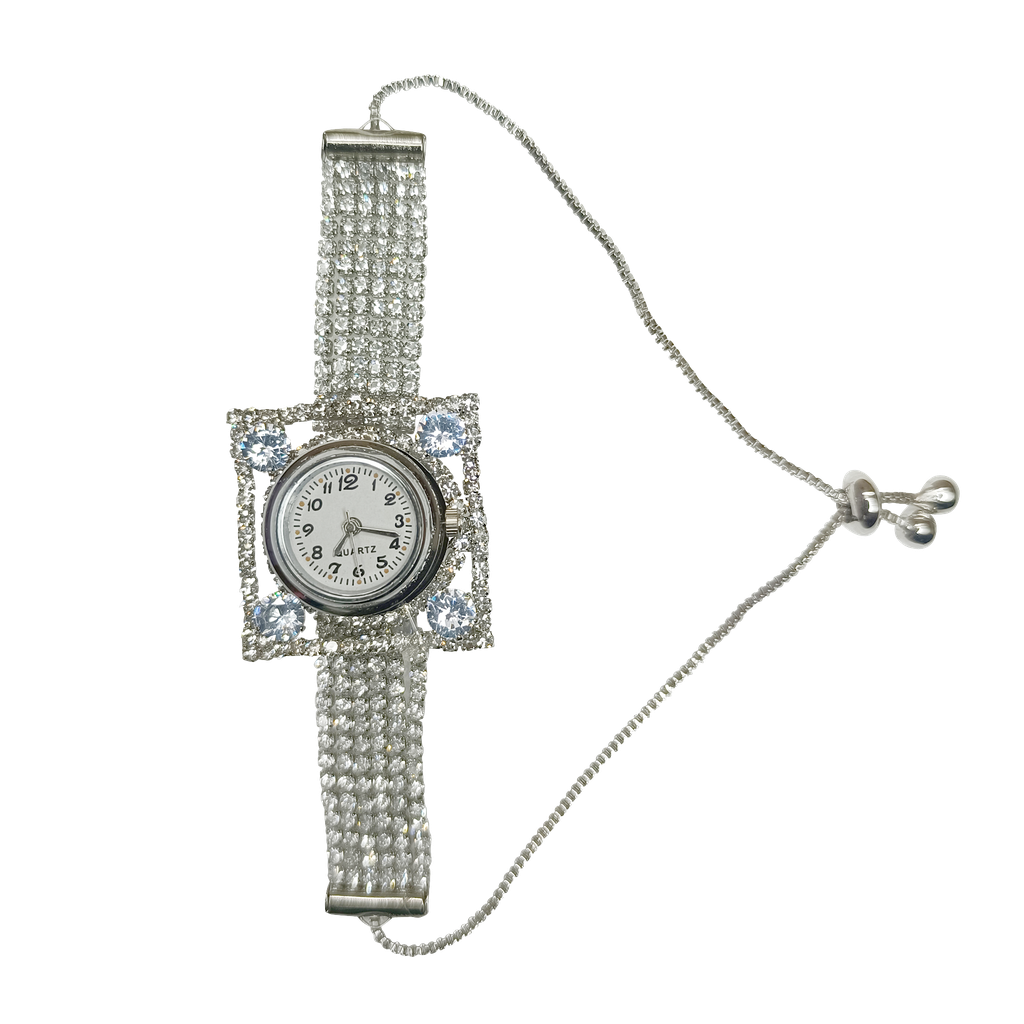 Stylish Analog Watch for Women – Elegant Round Dial with Metal Strap