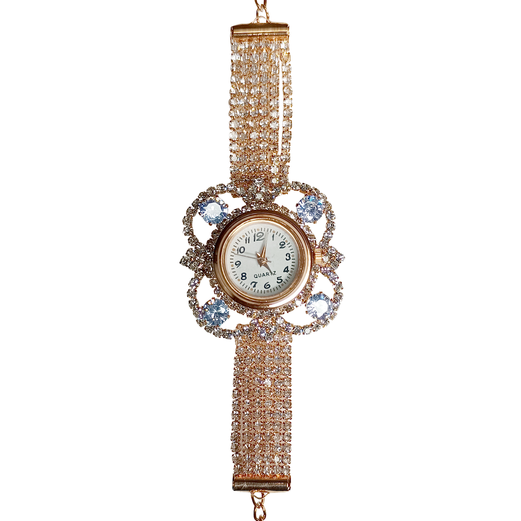Stylish Analog Watch for Women – Elegant Round Dial with Metal Strap